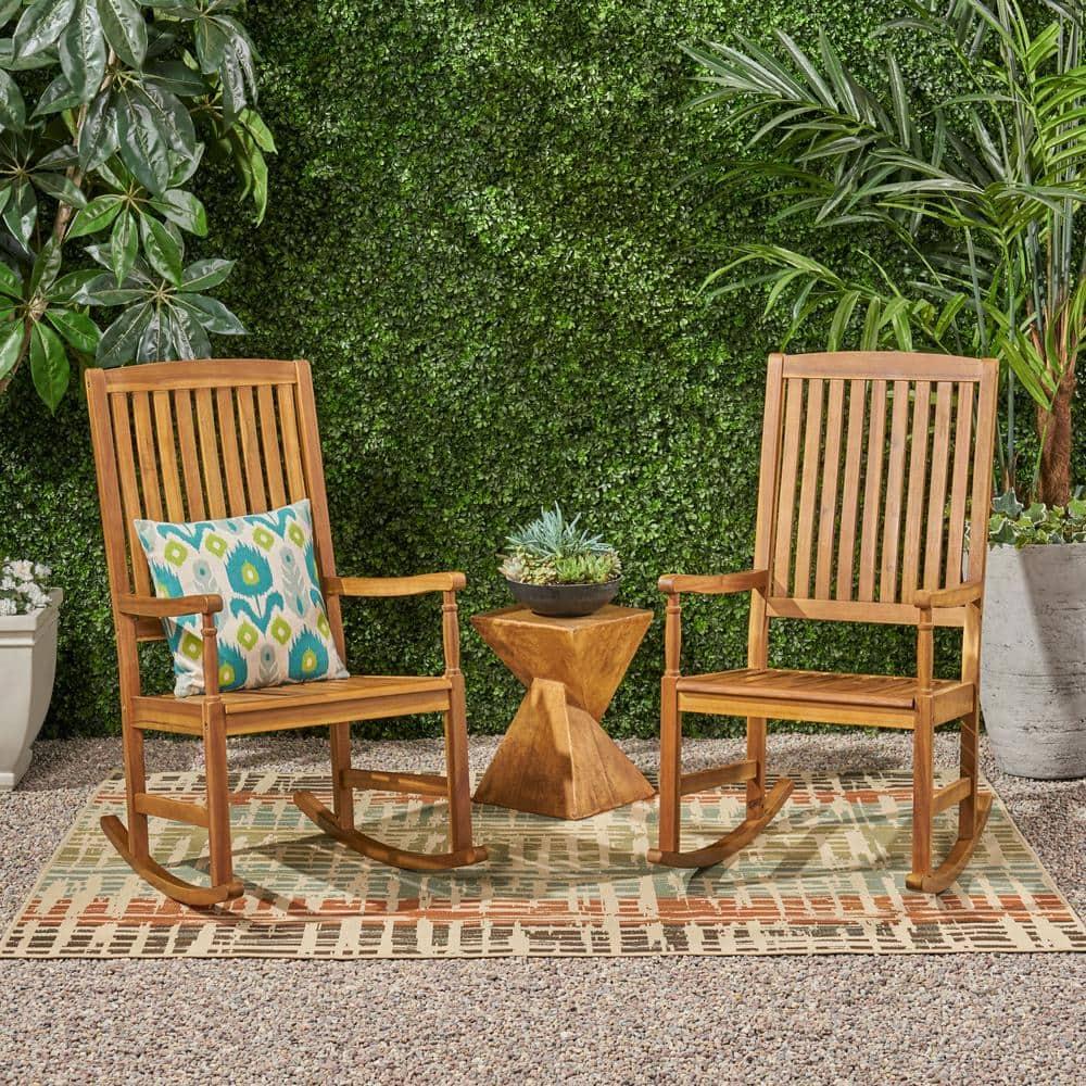 Christopher Knight Home Arcadia Acacia Wood Rocking Chairs (Set of 2) by  Teak
