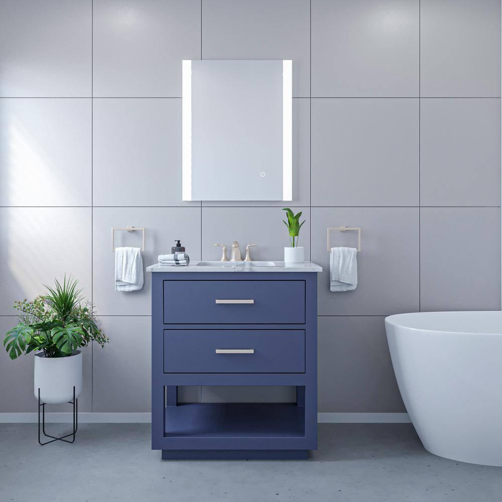 Altair Design Cosenza 24” Rectangle Frameless Modern LED Bathroom Vanity Mirror