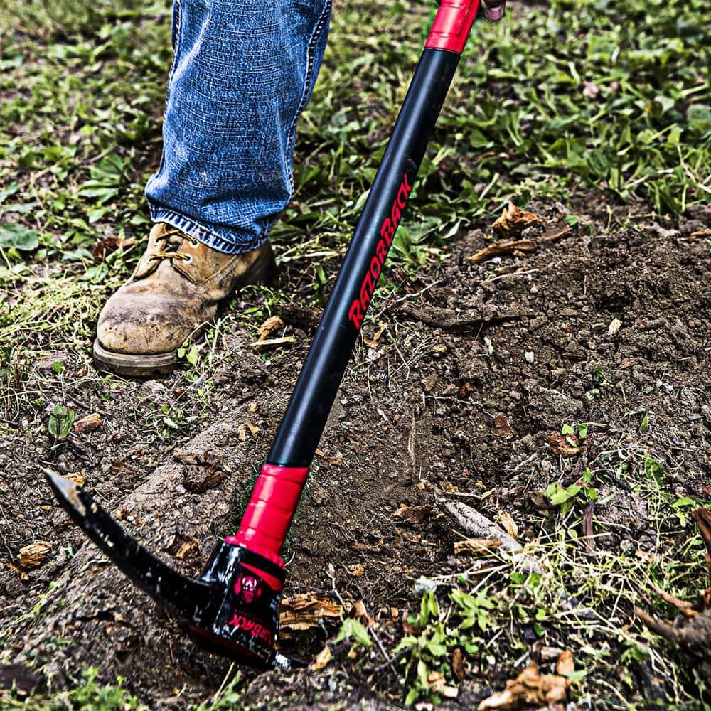 Pick Mattock, 5 lb,34 in Handle, Red/Black