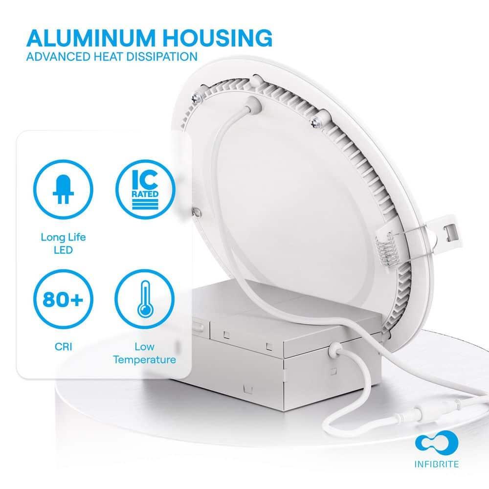 6" Slim Smart Recessed LED, 12W, RGB Tunable White, Dimmable, Wi-Fi Enabled