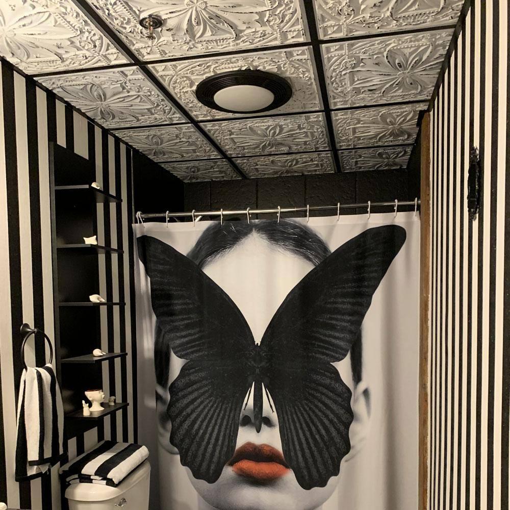 FromPlainToBeautifulInHours Milan 24'' L x 24'' W Textured PVC Drop-In & Glue Up Ceiling Tile Ceiling Tile (Set of 25)