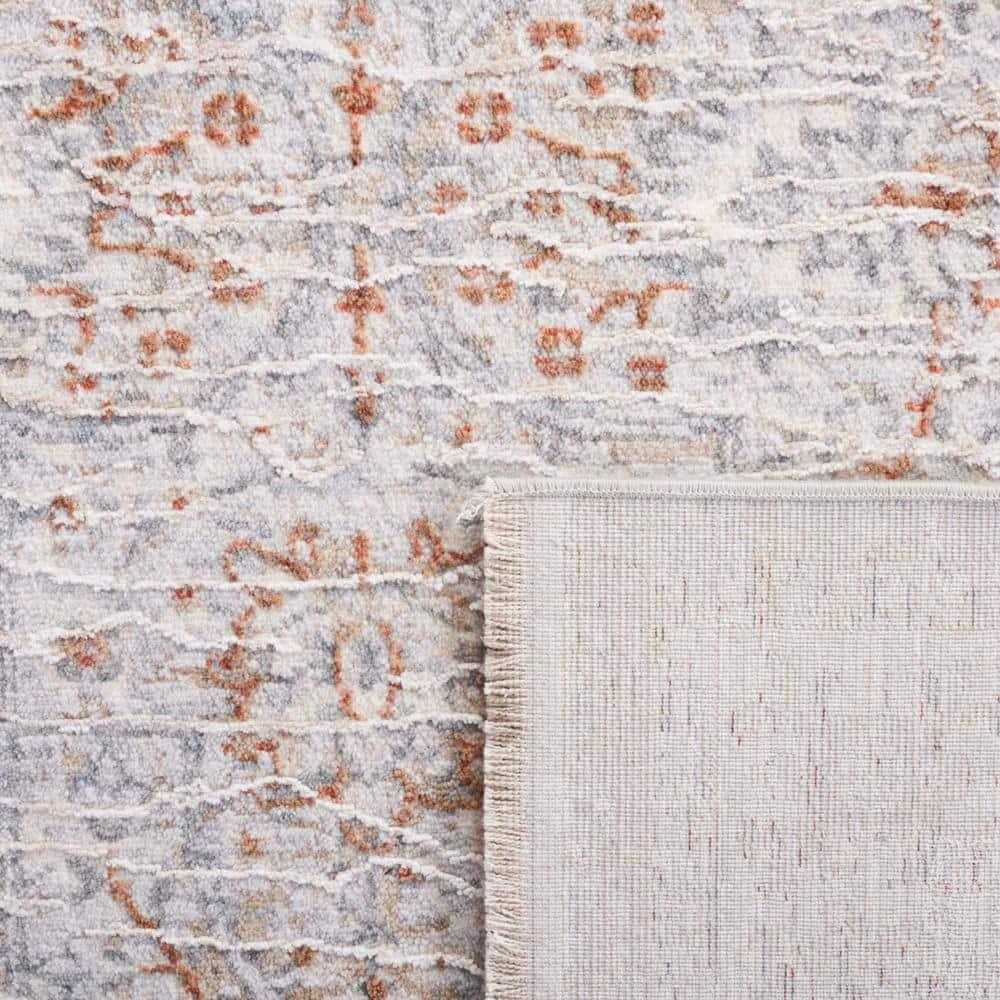 Marmara MRM302 Power Loomed Area Rug - Beige/Blue Rust - 6'7"x6'7" - Safavieh.