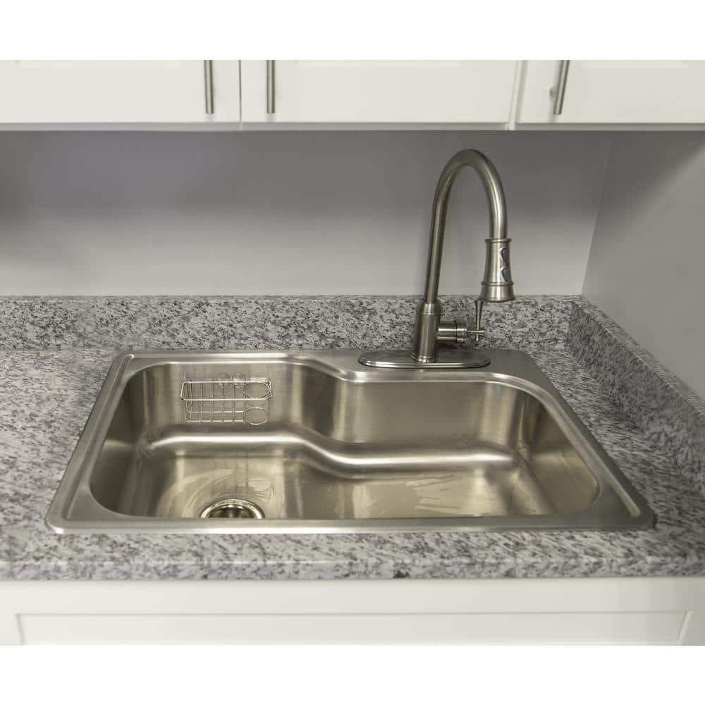 33" L x 22" W Drop-In Kitchen Sink