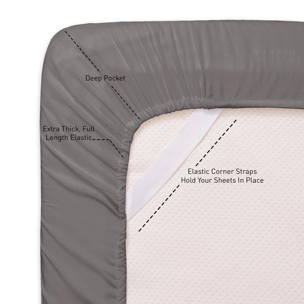 Sweet Home Collection Luxurious Soft Microfiber Sheet Set with Bonus Pillowcases