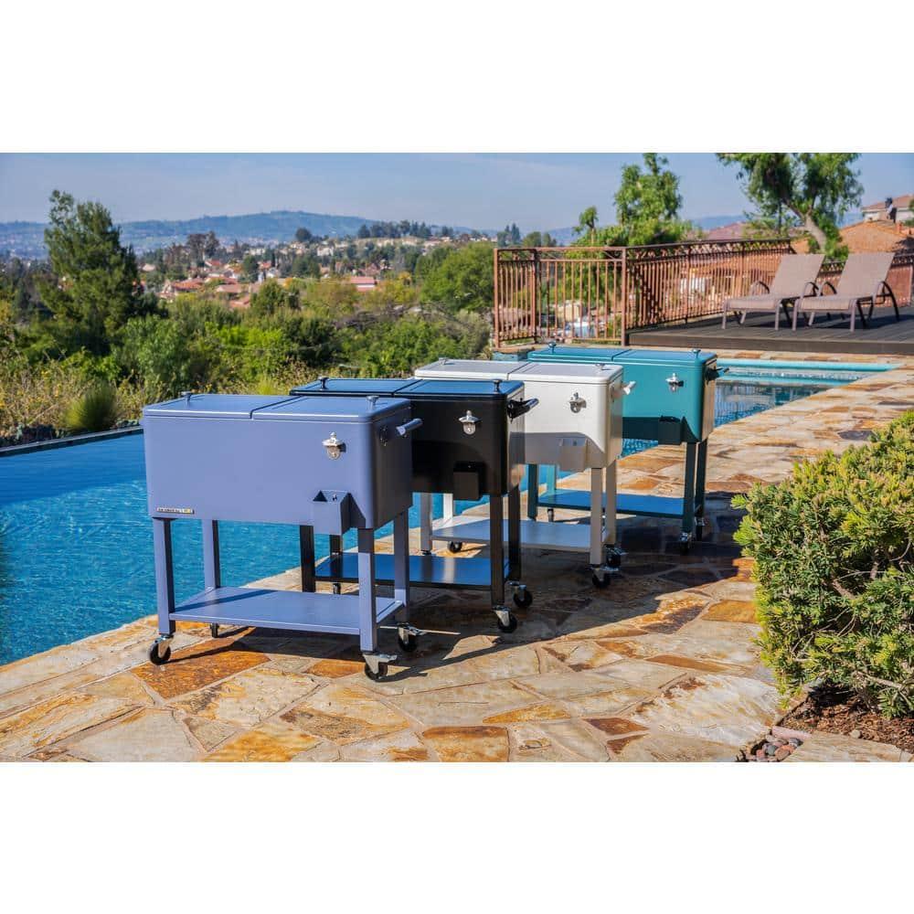 Permasteel 80-Qt Outdoor Patio Cooler with Removable Basin