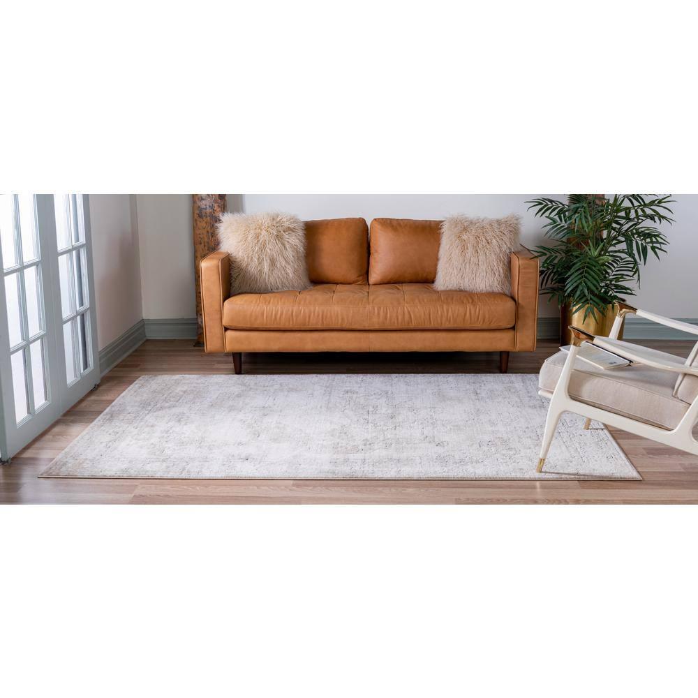 Unique Loom Portland Collection Area Rug - Canby (5' 3" x 8' Rectangle Ivory/Beige)