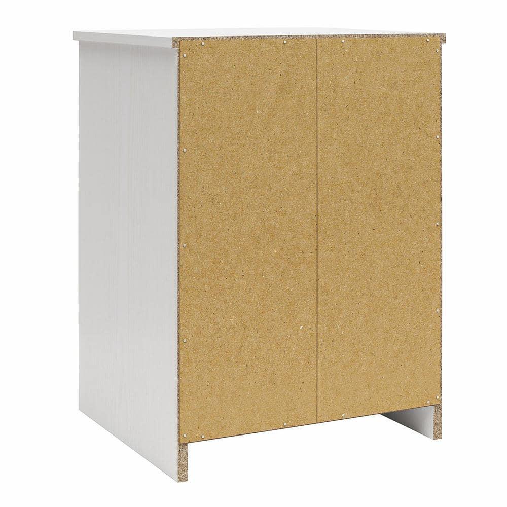 Ameriwood Home BrEZ Build Collection Pearce Nightstand with Drawer, White