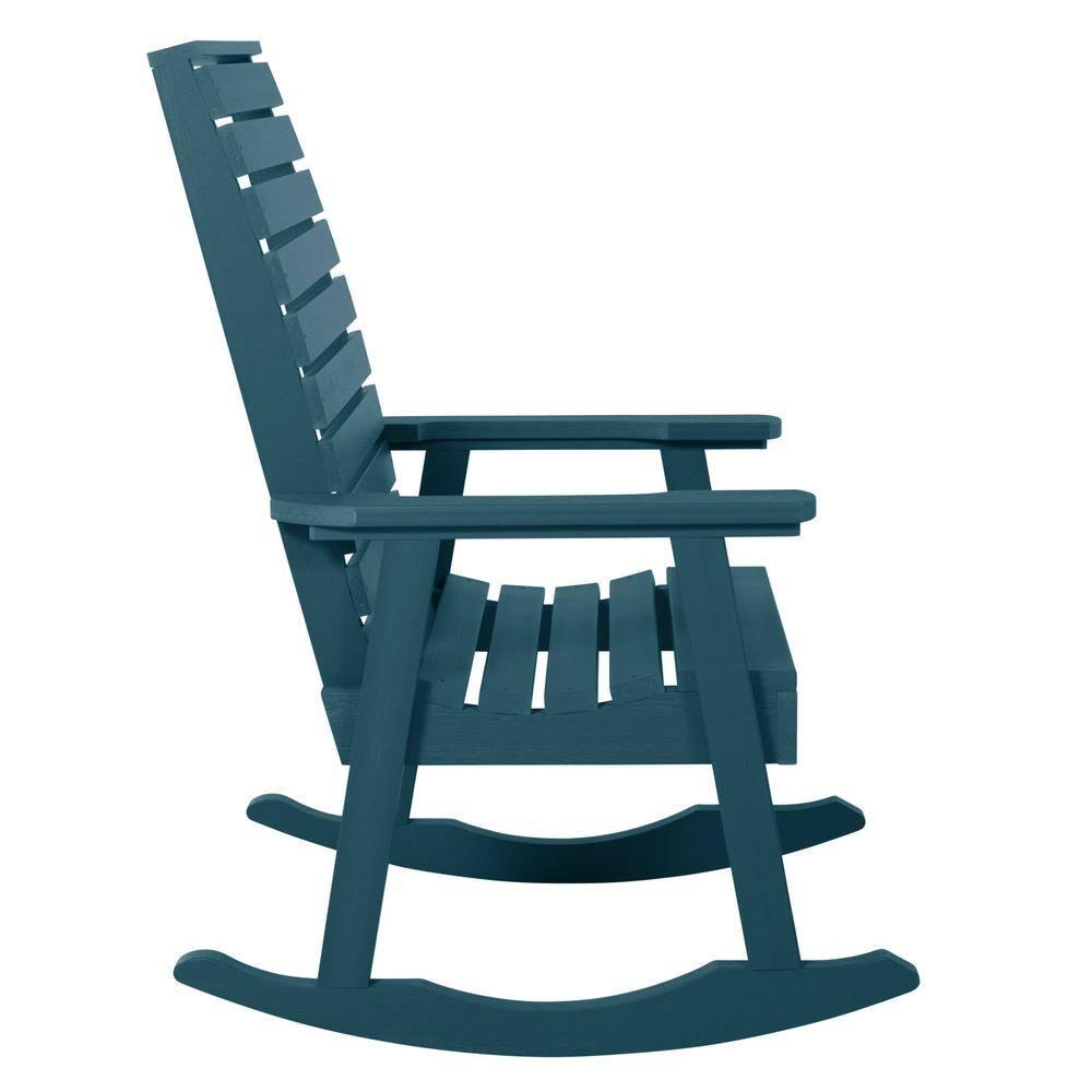 Weatherly Rocking Patio Chair Nantucket Blue - highwood