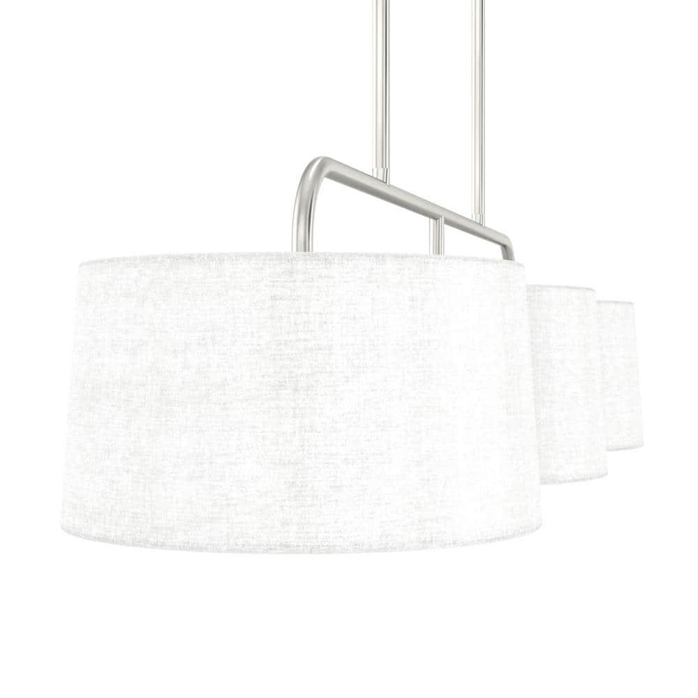 Cottage Hill 6 - Light Kitchen Island Shaded Linear Chandelier