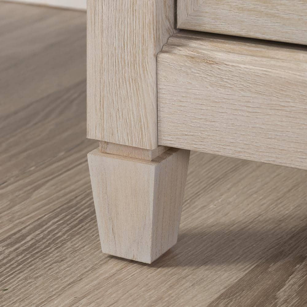 Sauder Edge Water 2 Door Storage Cabinet Chalked Chestnut