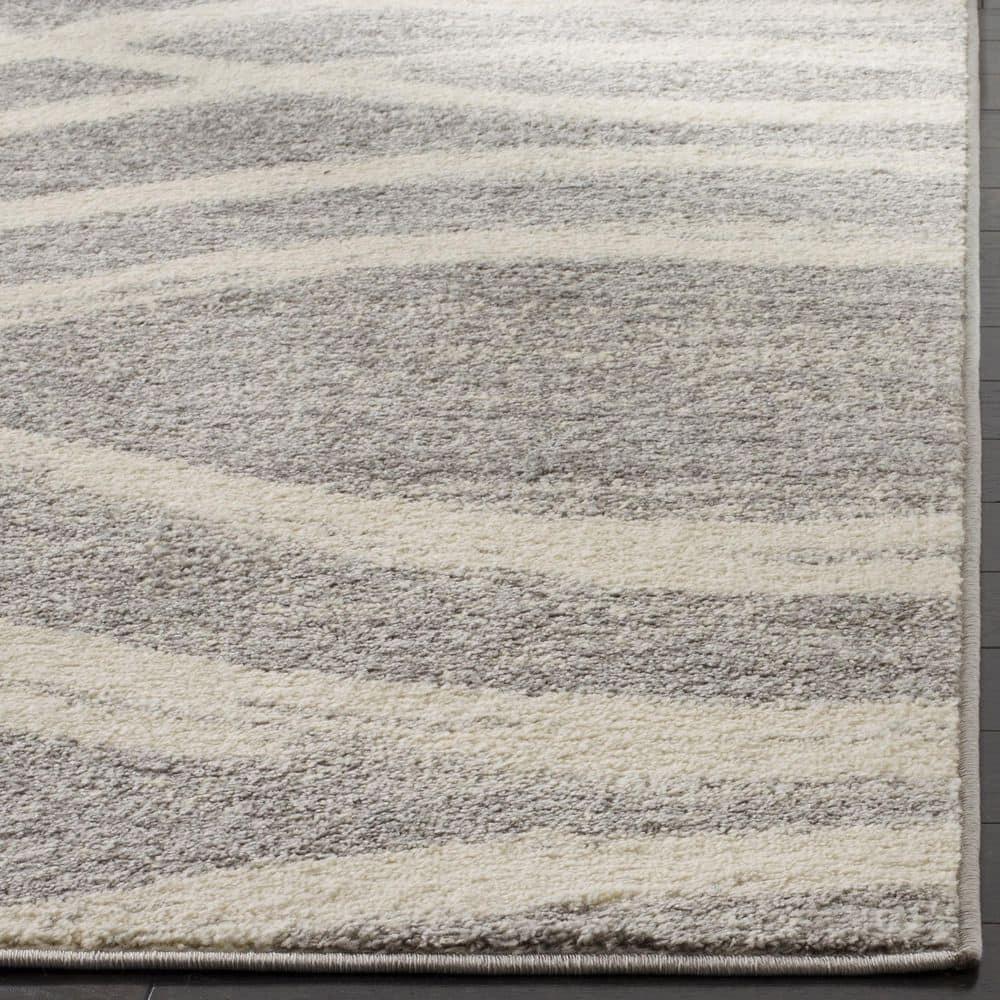 Adirondack ADR125 Machine Made Indoor Area Rug - Grey/Cream - 6'x9' - Safavieh