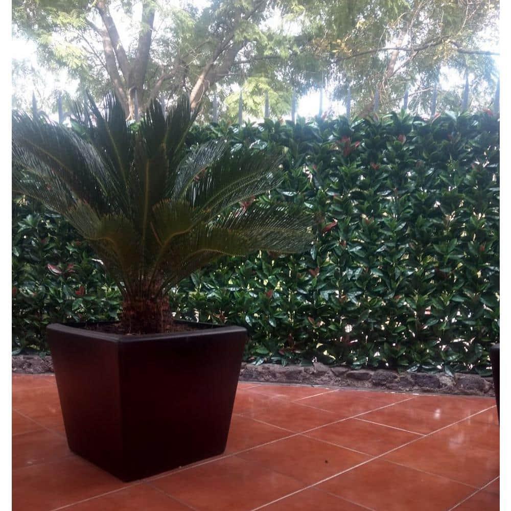 GreenSmart Dekor Artificial Leaf Laurel Polyethylene Screen Decorative Fence Panel (Set of 4)