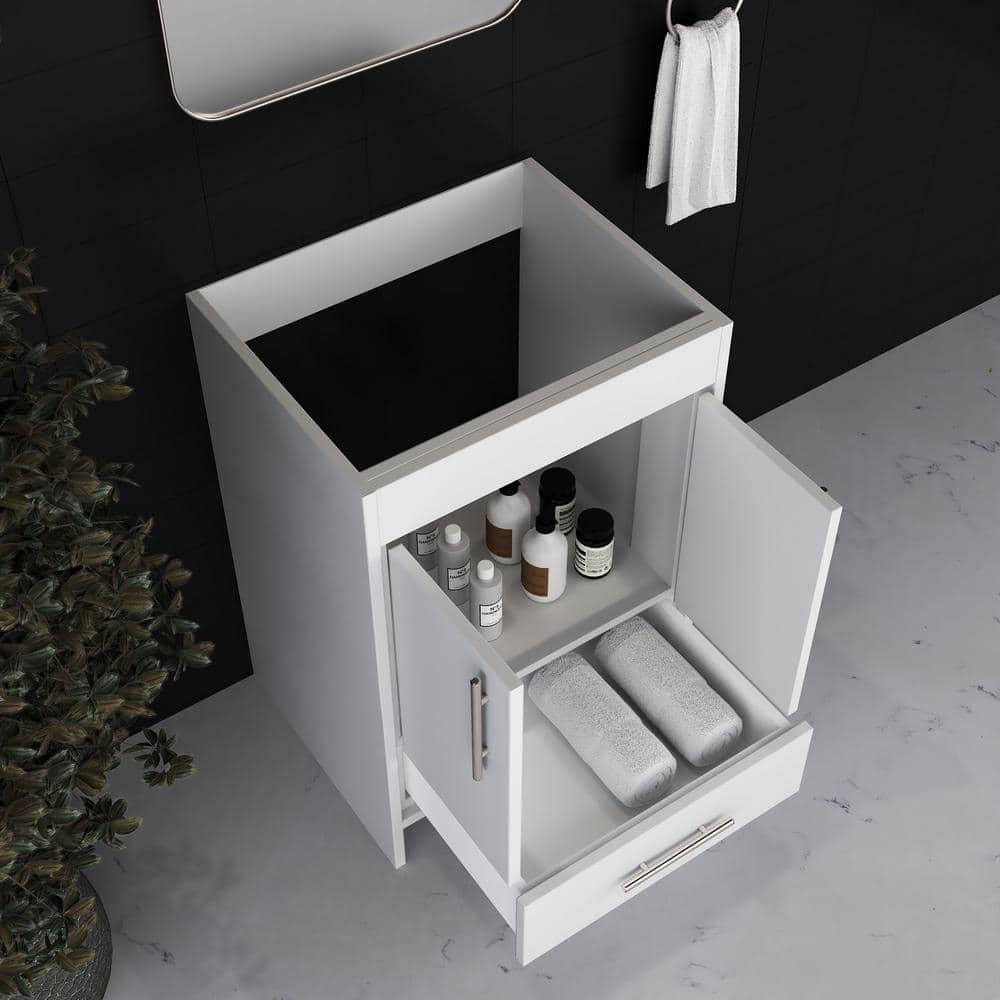 Capri 24 in. W x 22 in. D x 34 in. H Single Sink Bath Vanity Cabinet without Top