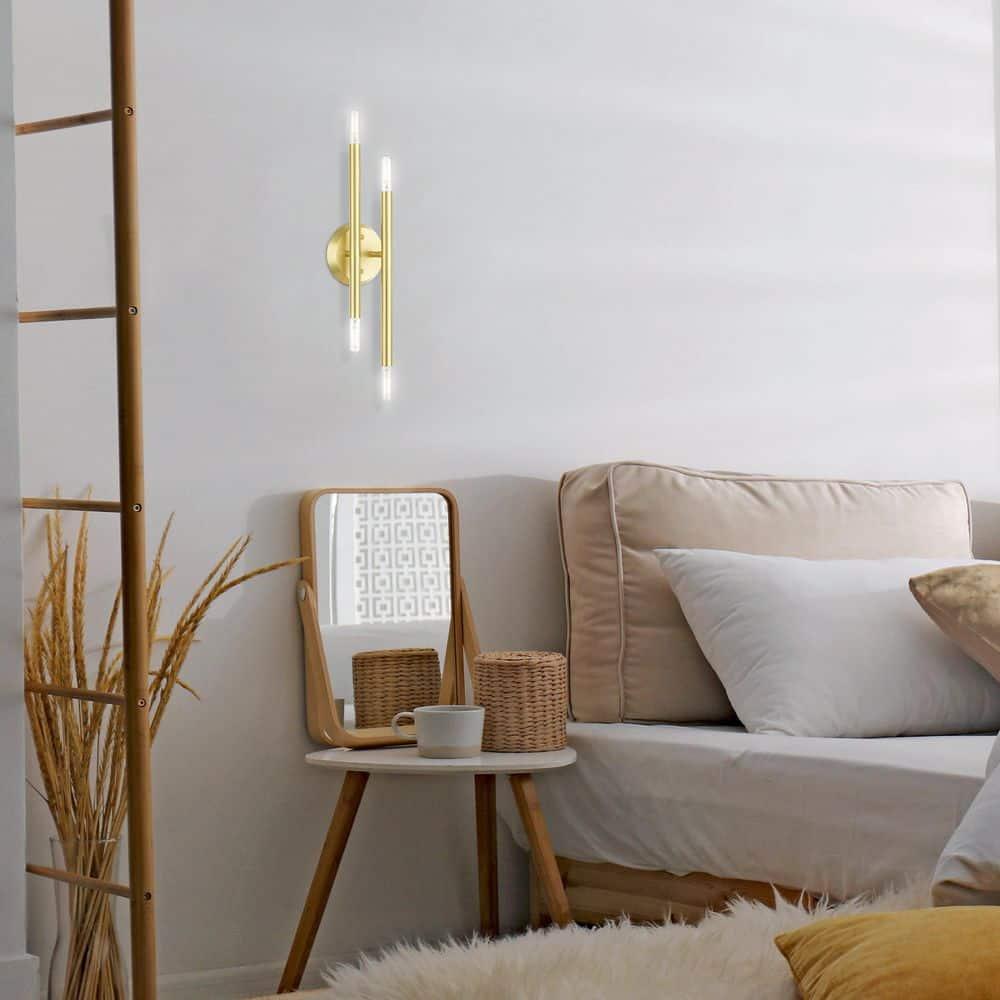 Livex Lighting Soho 4 - Light Wall Light in  Satin Brass
