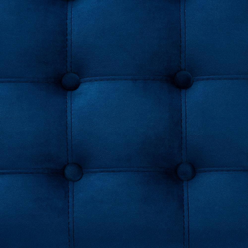 Kaylee Velvet Upholstered Button Tufted Storage Ottoman Bench: Elegant Bedroom & Living Room Decor - Baxton Studio