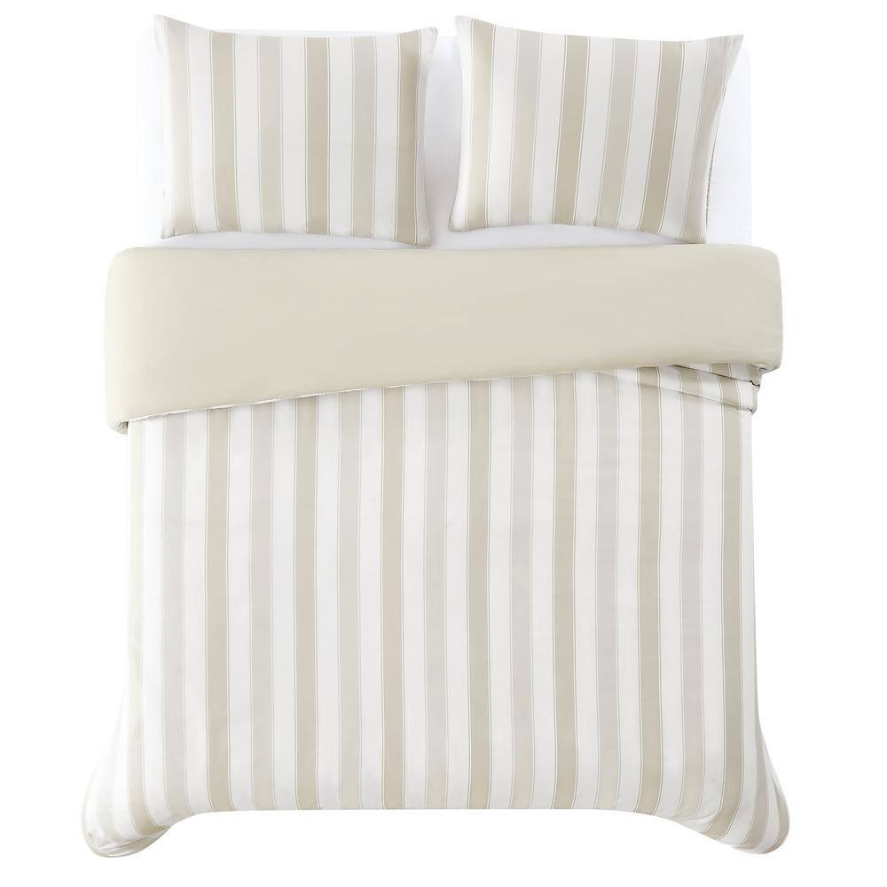 Truly Soft Aiden Polyester Standard Striped Duvet Cover Set
