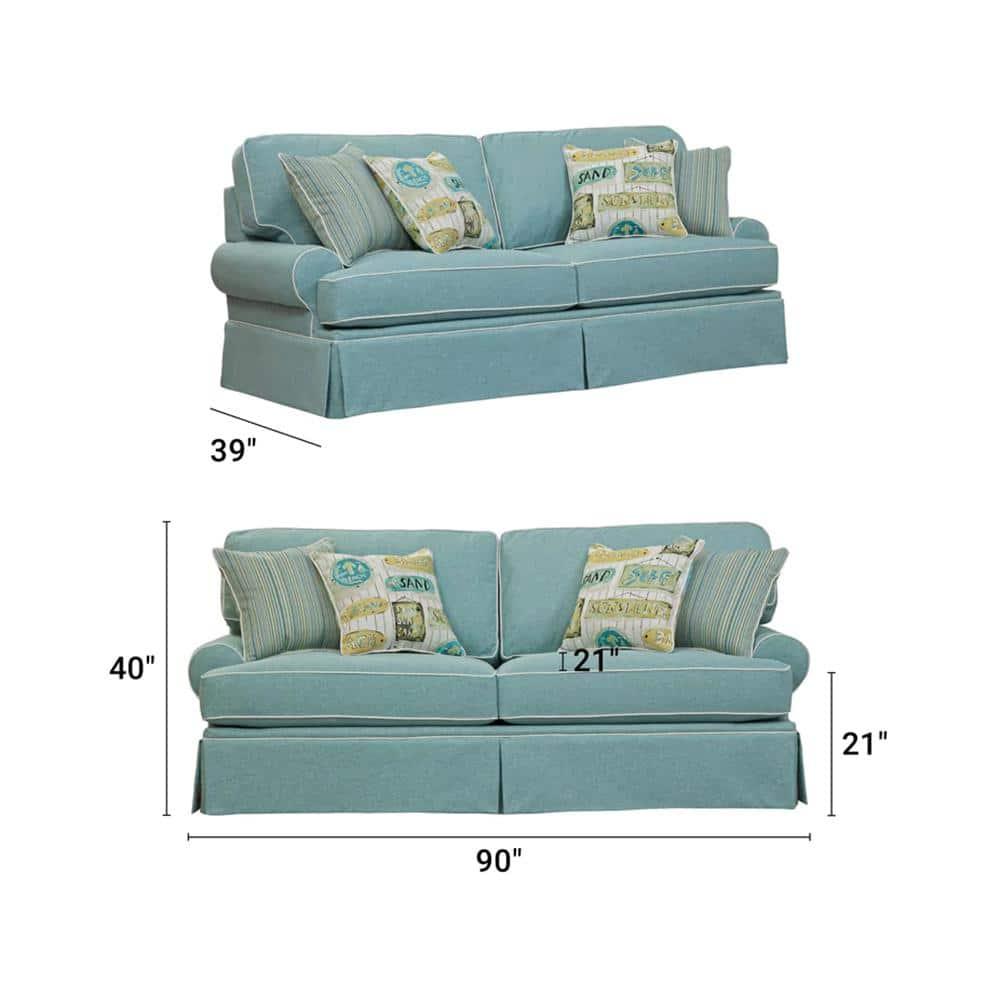 Furniture Classics 8-010-S275A Coastal Aqua Series Sofa