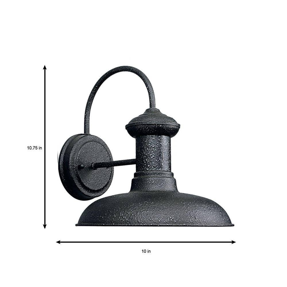 Progress Lighting Brookside 1-Light Gilded Iron Ceramic Wall Lantern