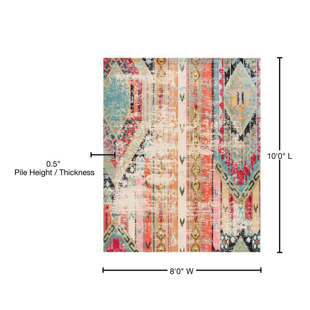 Monaco MNC222 Power Loomed Indoor Area Rug - Multi - 8'x10' - Safavieh