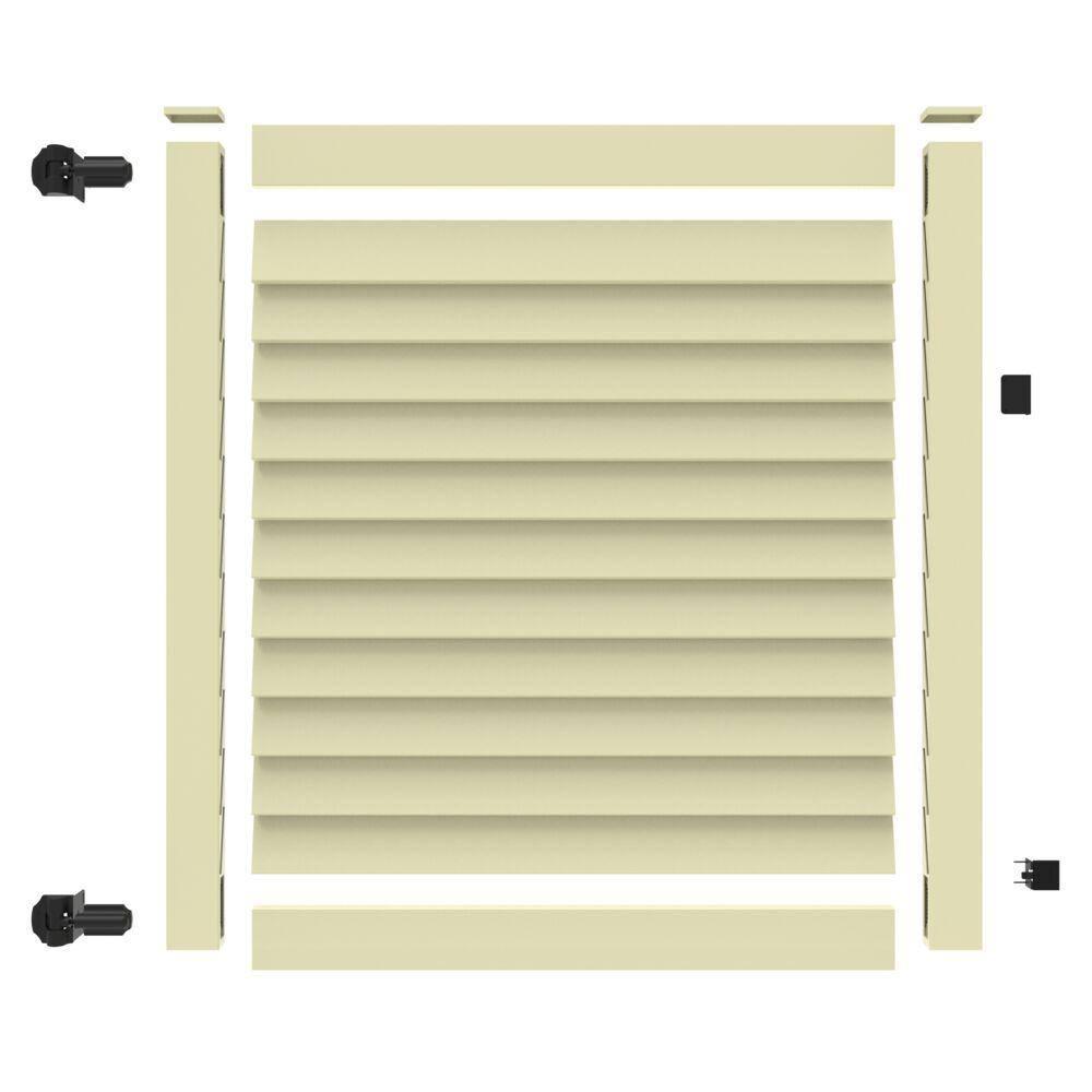 Barrette Outdoor Living Louvered Vinyl Gate