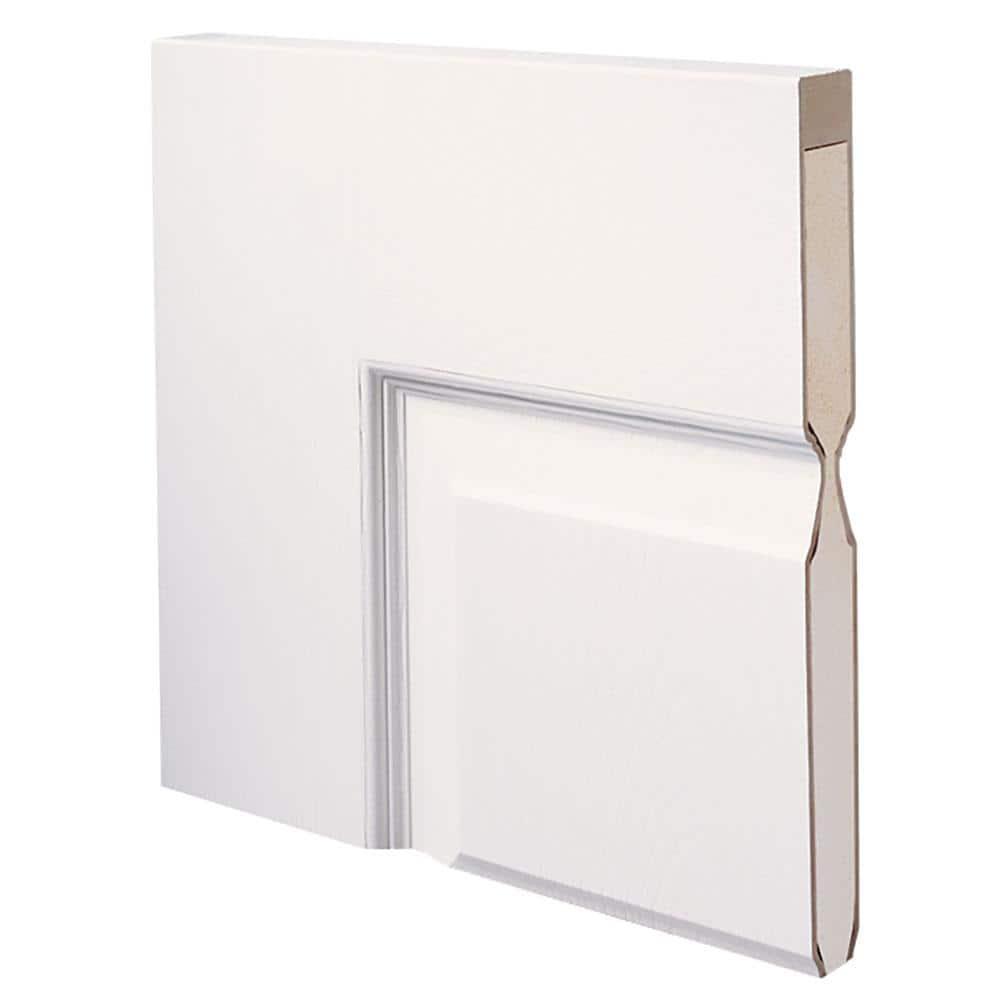 30 in. x 80 in. Smooth Rockport Right-Hand Solid Core Primed Molded Composite Single Prehung Interior Door