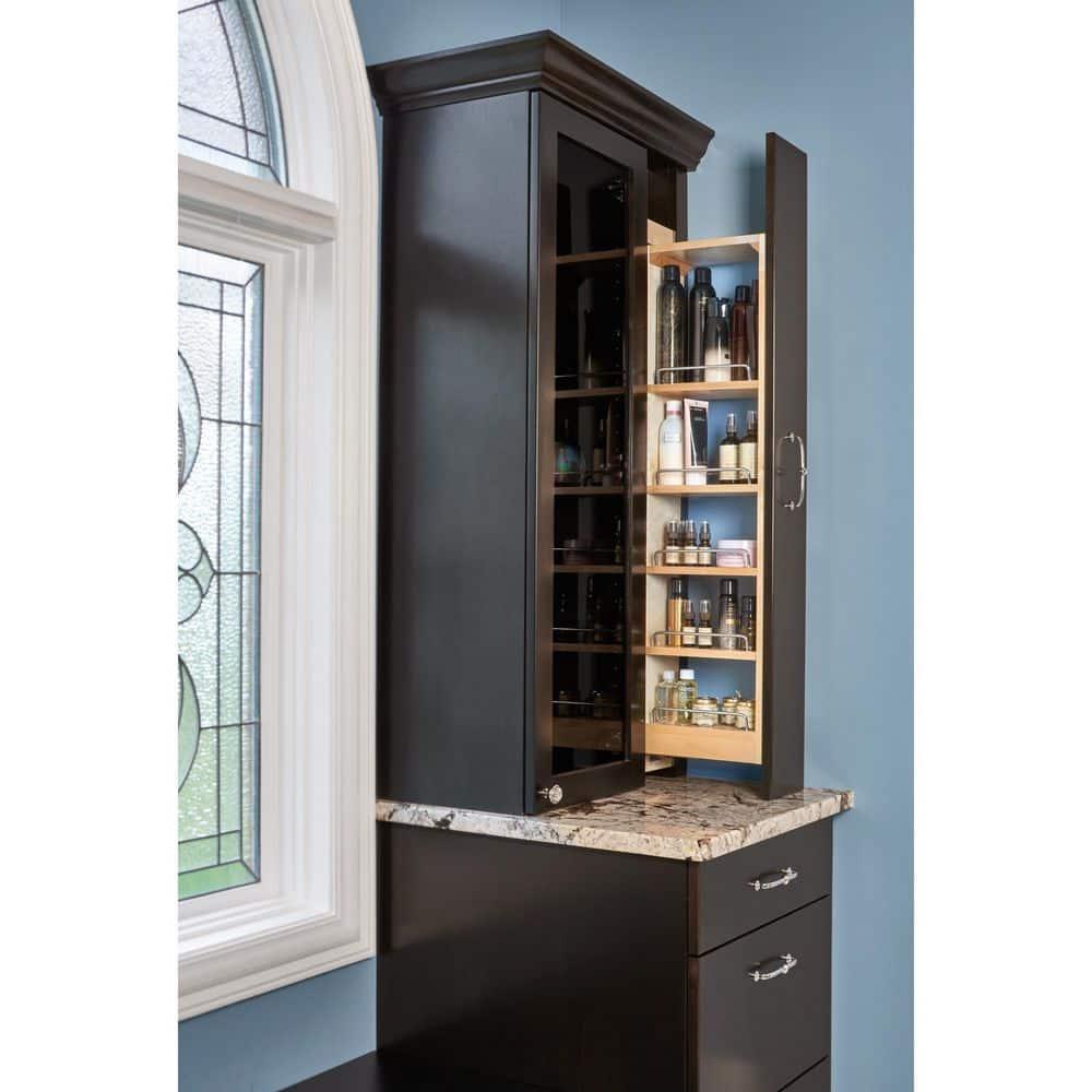 Rev-A-Shelf Pull Out Wall Filler Cabinet Wooden Organizer