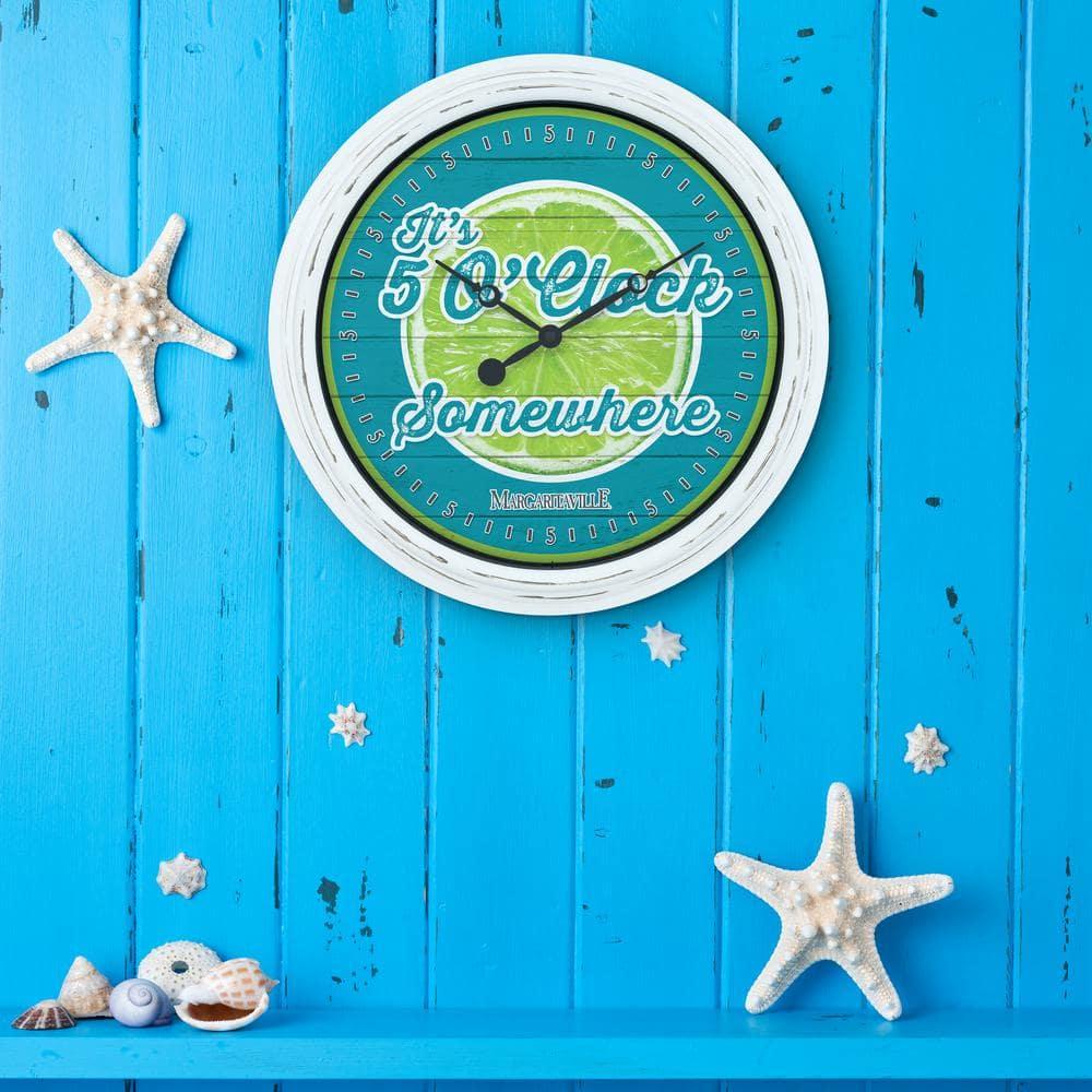 La Crosse Technology Margaritaville 5 O'clock Somewhere 15.75" Wall Clock