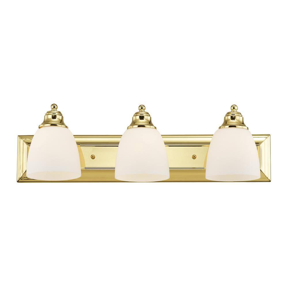 Livex Lighting Springfield 3 - Light Vanity in  Polished Brass