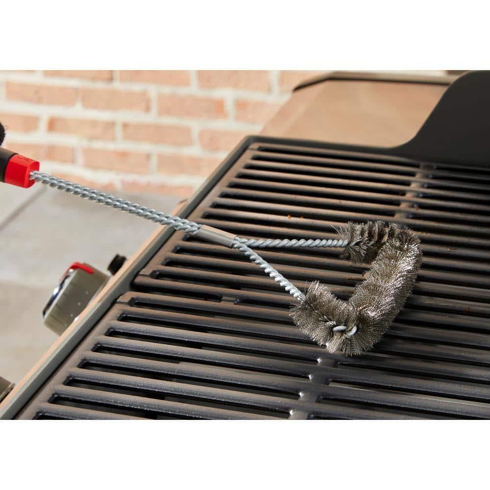 Weber 18" Three-Sided Grill Brush Black