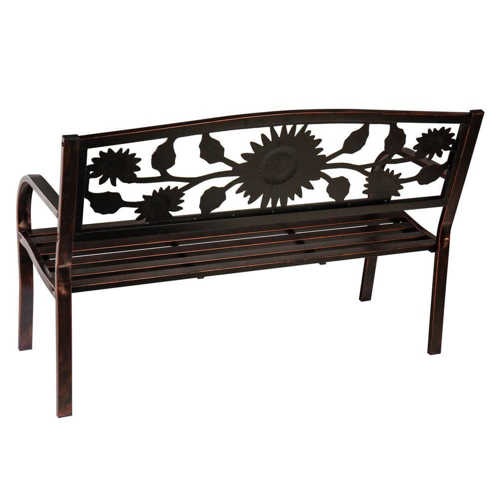 Evergreen Sunflower Bench