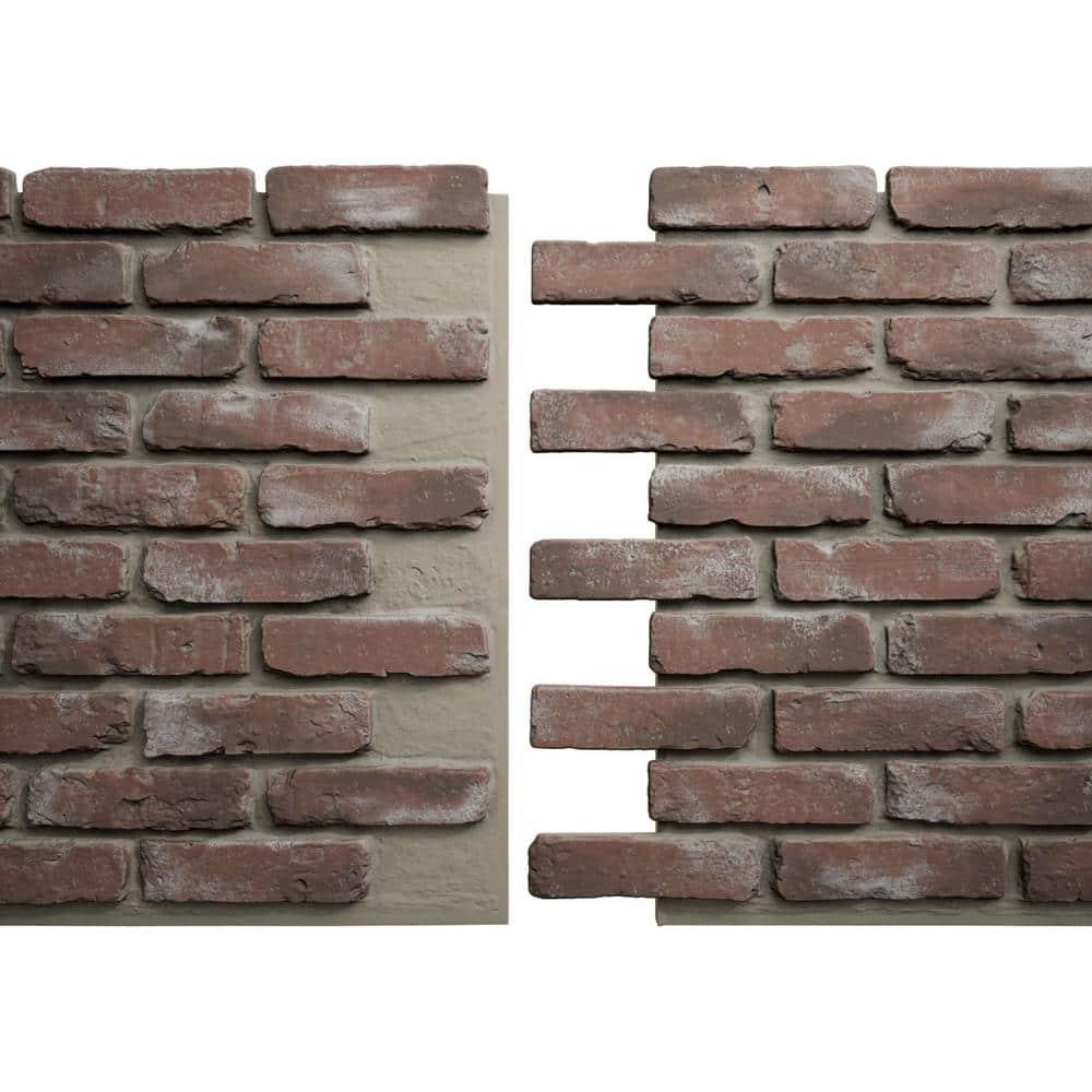 Ekena Millwork EverStone Aged Brick Faux Brick Panel
