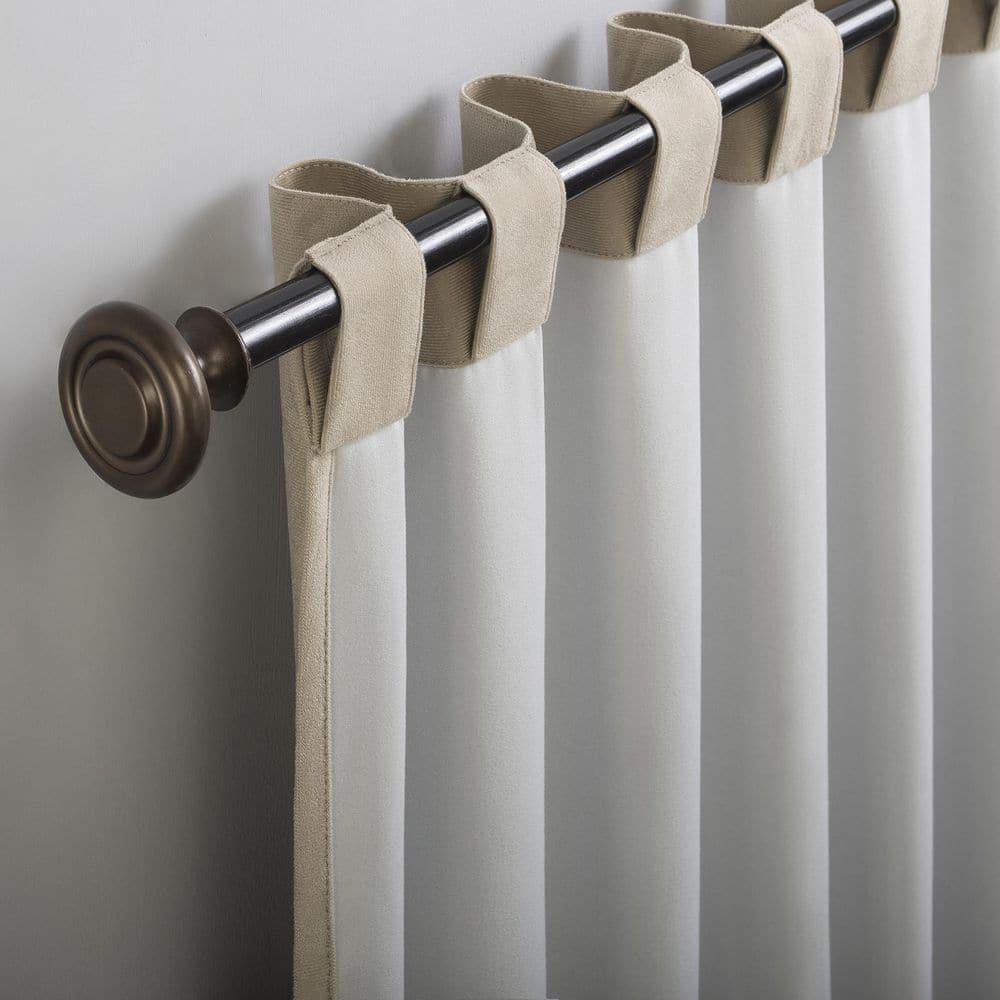 Sun Zero Velvet Noise Reducing Thermal Extreme 100% Blackout Back Tab Curtain Panel