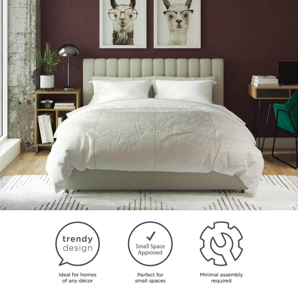 Brittany Upholstered Unfinished Platform Storage Bed