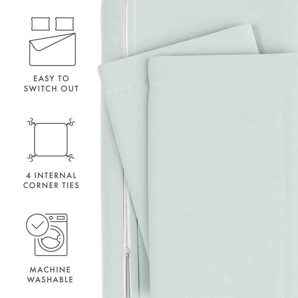 IEnjoy Home Super Soft Double Brushed Duvet Cover Set