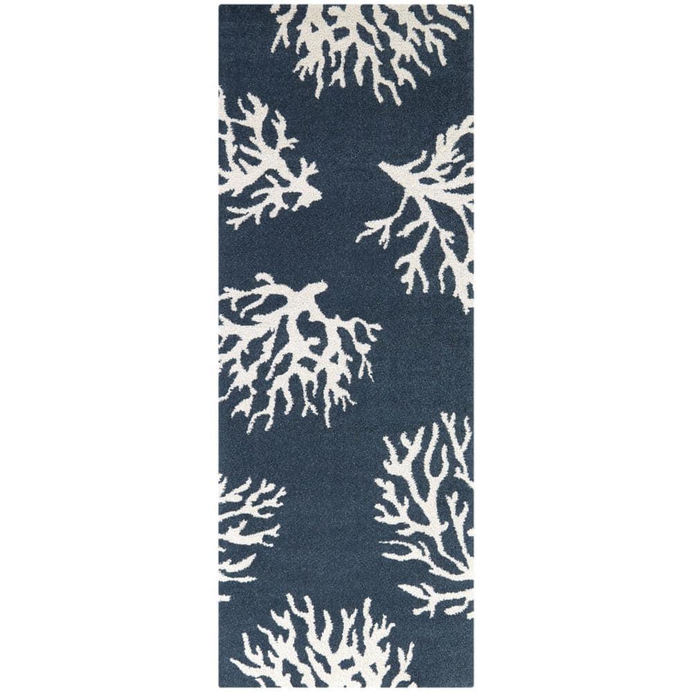 Boca White/Blue Area Rug