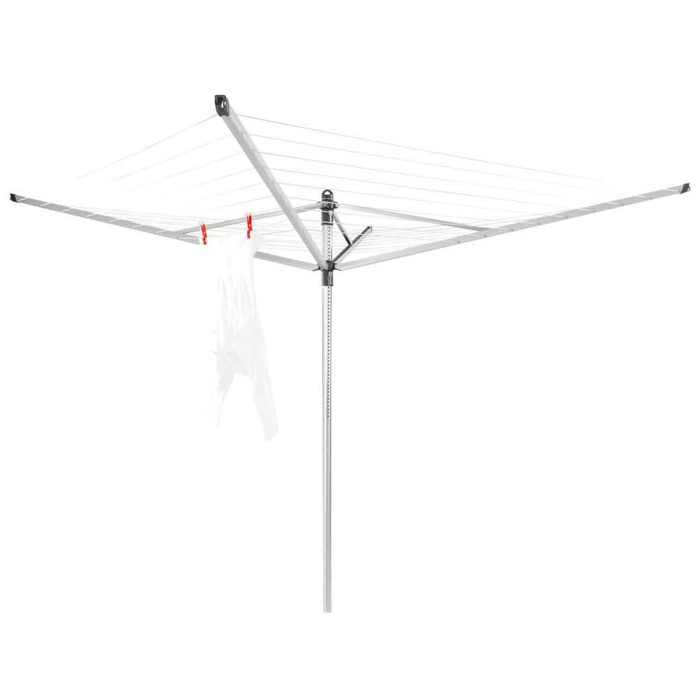 Brabantia Brabantia Lift-O-Matic Outdoor Clothesline (164 Feet), with Metal Ground Spike and Protective Cover