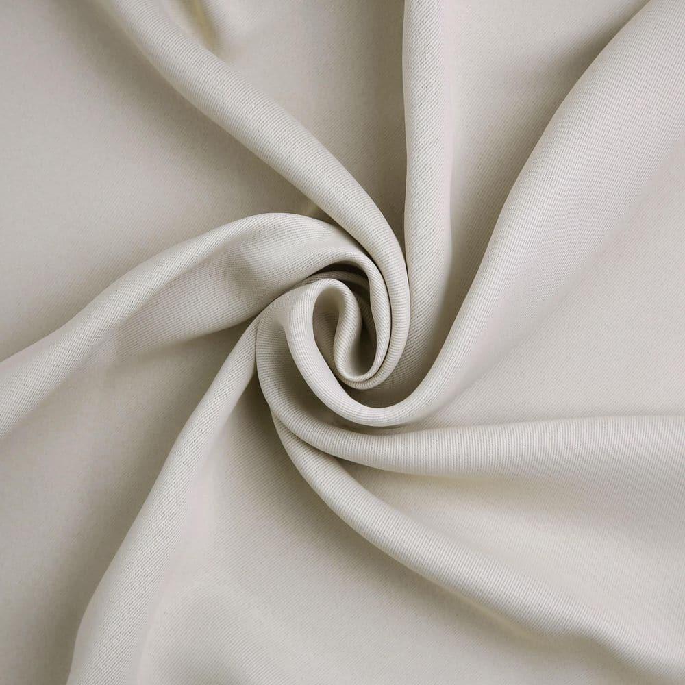 54"x108" Sun Zero Blackout Kenneth Energy Saving Grommet Curtain Panel Pearl: Modern Thermal Insulated Noise Reduction