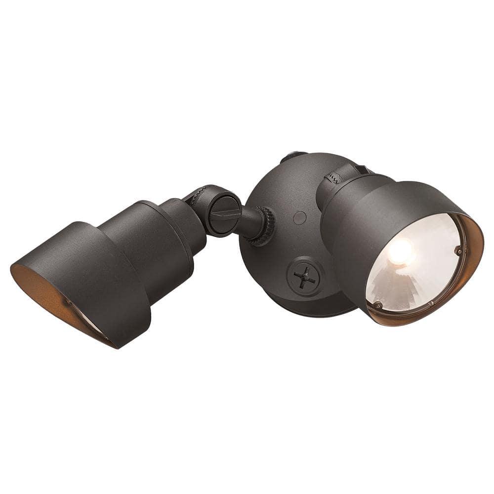 Acclaim Lighting LFL2ABZ 2-Light Architectural Bronze Integrated LED Adjustable Head Floodlight