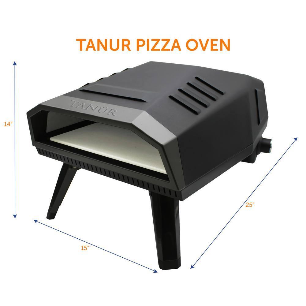 Flame King Flame King TANUR 12-inch Portable Outdoor Propane Pizza Oven for Camping and Outdoor Cooking