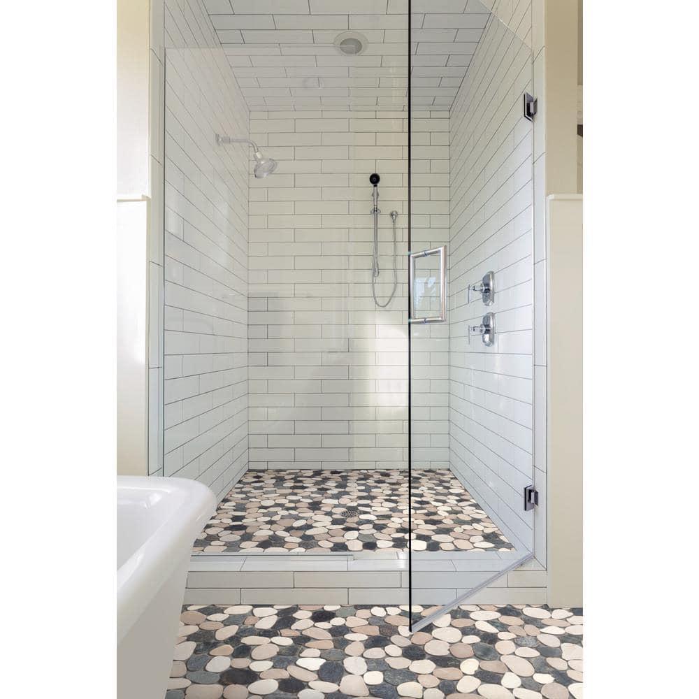 Sliced Pebble Mosaic Wall & Floor Tile