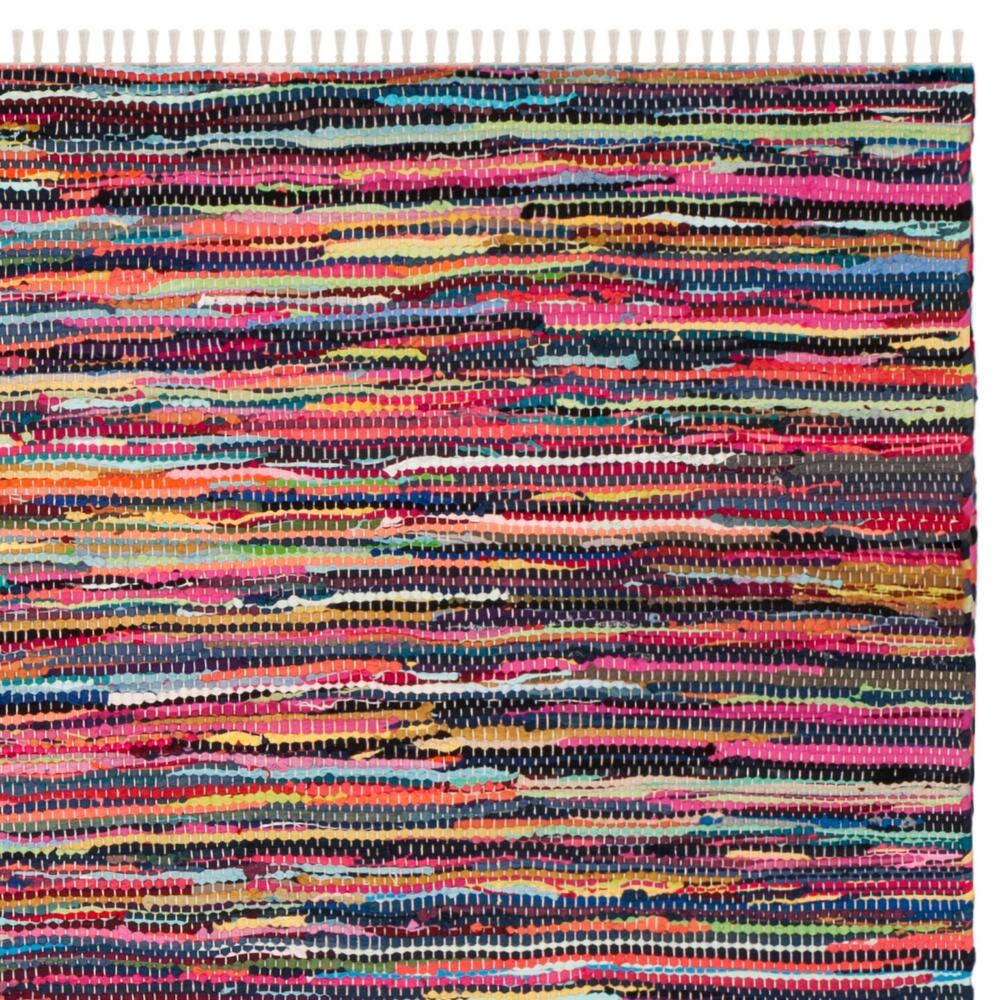 Rag Rug RAR128 Hand Woven Indoor Area Rug - Multi - 8'x8' - Safavieh.