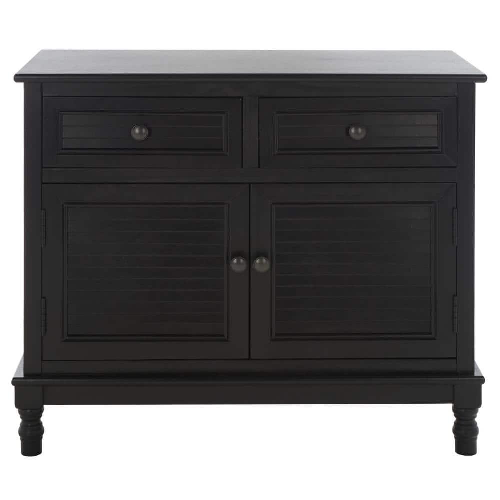 SAFAVIEH Tate 2-Drawer 2-Door Sideboard Black
