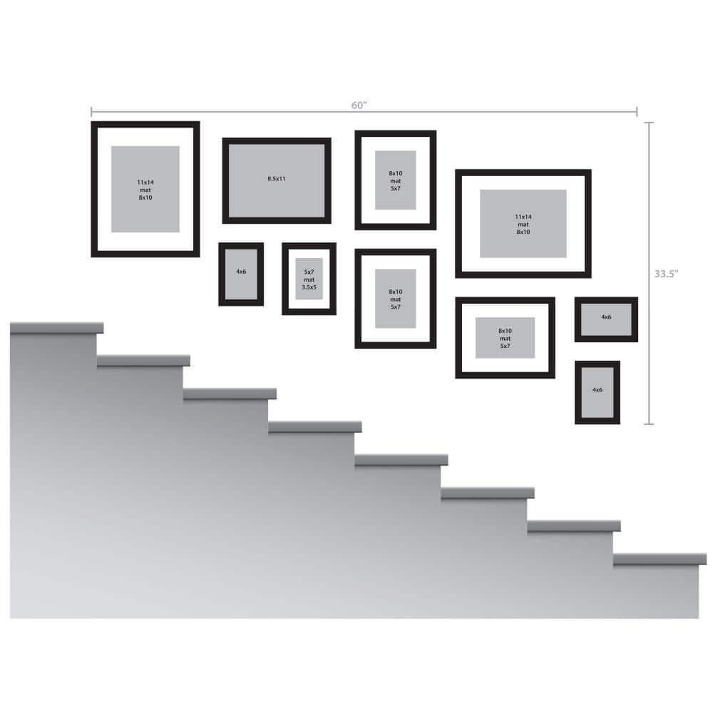 DesignOvation 8 x 10 Satin Picture Frame 4 Count