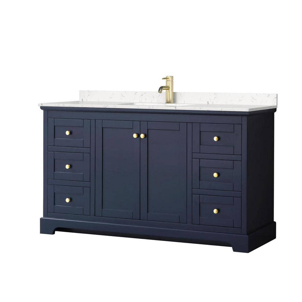 Wyndham Collection Avery 60'' Single Bathroom Vanity with Top