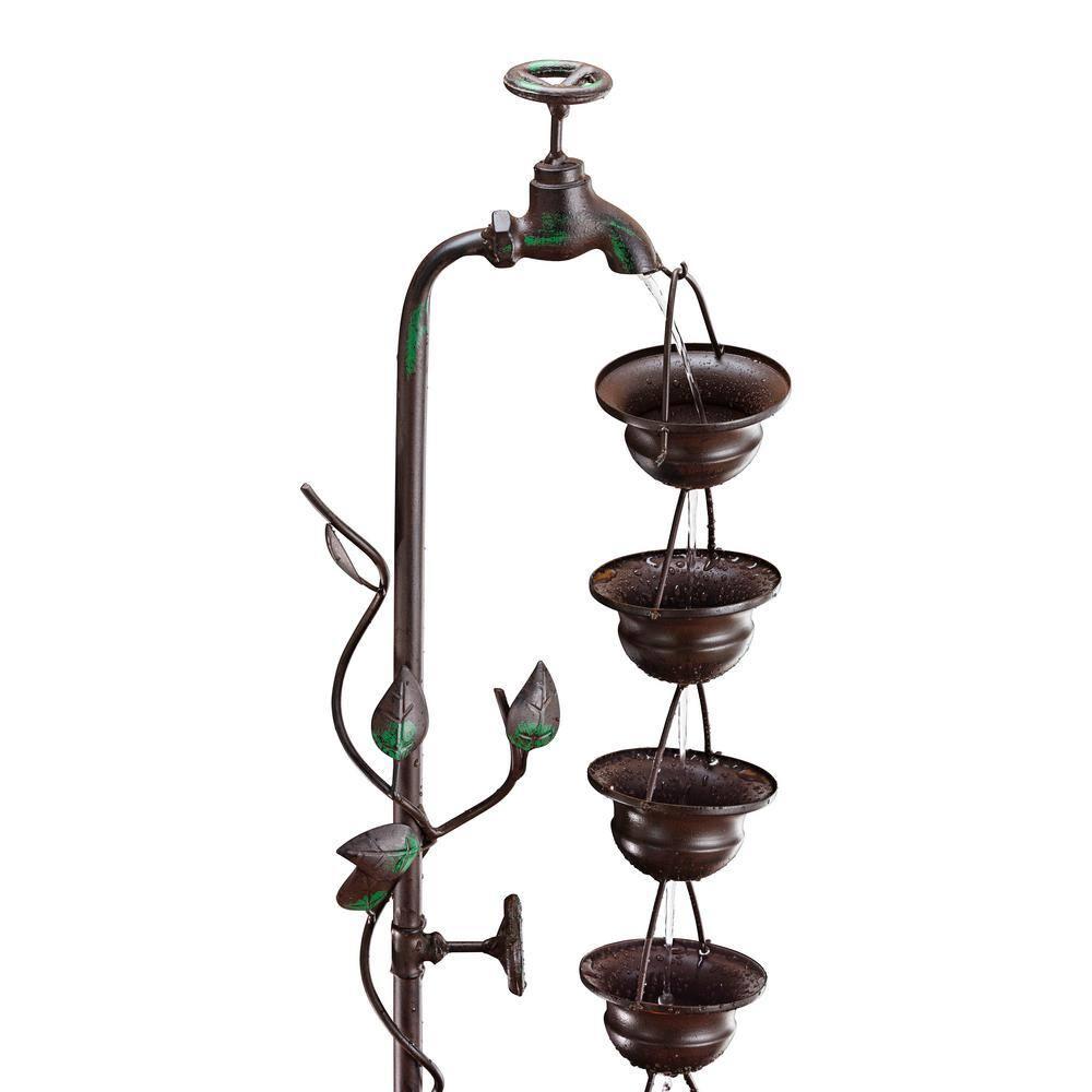 Winston Porter Gertrude Metal Weather Resistant Floor Fountain