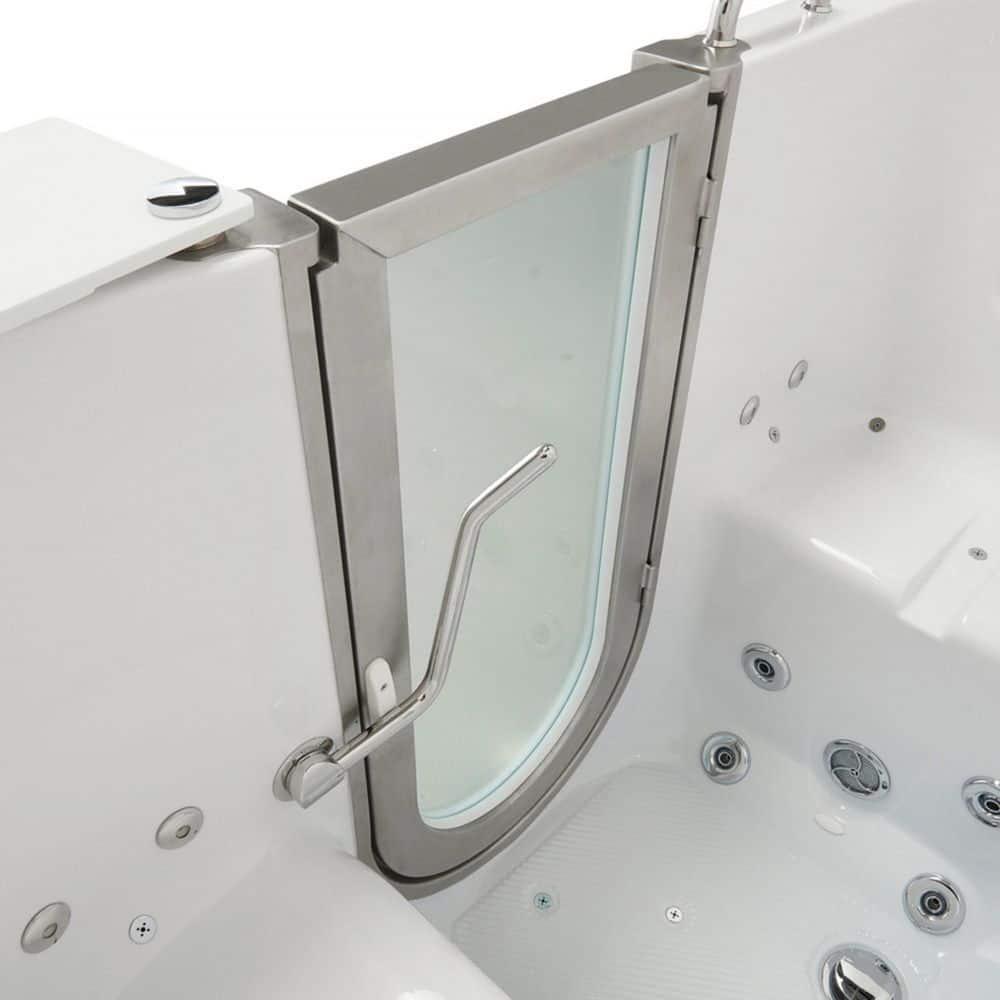 Ella Walk In Baths Escape 72'' x 36'' Walk-in Acrylic Bathtub with Faucet 93285-22Ph