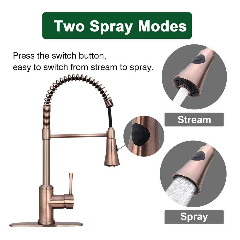 Pull Down Single Handle Kitchen Faucet