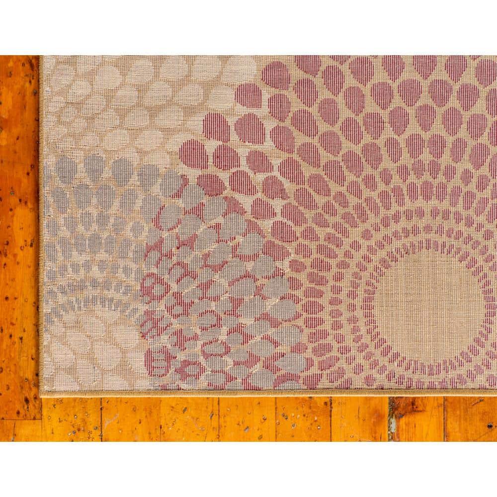 Unique Loom Barista Collection Area Rug - Java (5' 3" x 8' Rectangle Beige/Black)