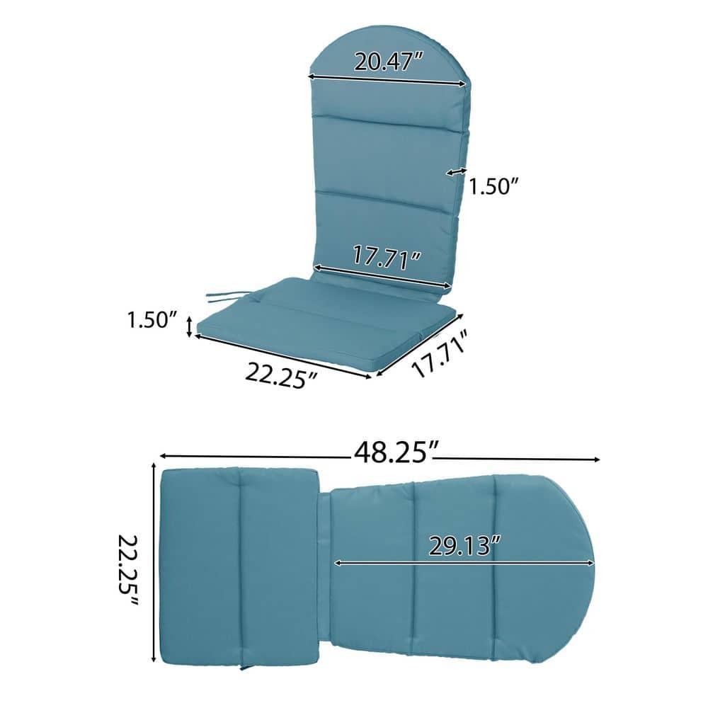 Highland Dunes Outdoor 1.5'' Adirondack Chair Back Cushion (Set of 2)