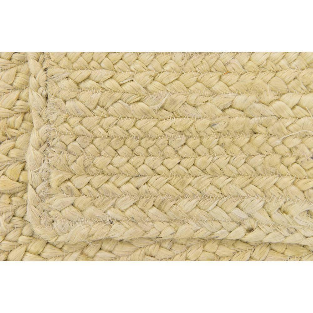 Unique Loom 2'x3' Braided Jute Dhaka White Indoor Area Rug